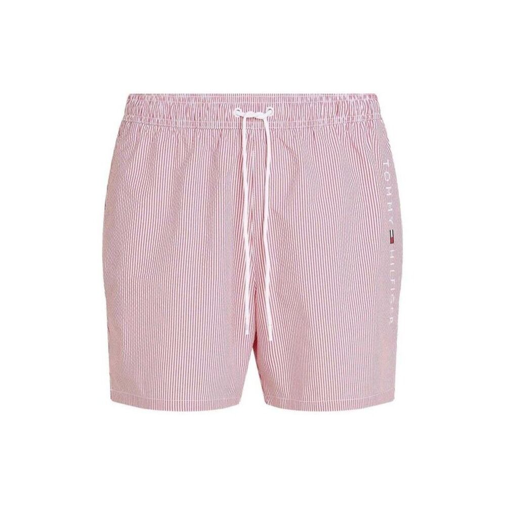 Tommy Hilfiger Mens Swim Shorts / White/Red